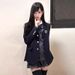 Shengyan High-Quality JK Japanese-Style Uniform For Women, College Style, Three-Button Original Design, Gray, Black,_ecoleips.com