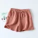 2026 Japanese New Style Ladies Summer Shorts 100% Cotton Crepe Thin Loose Home Pants Plus Size Beach Pants Bottoms Cute Shorts_ecoleips.com