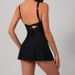Women's V Neck Back Tie Slim Fit One Piece Swimsuit Irregular Hem Wire Free Bikini Set for Ages 16-45 Sexy Vacation Style_ecoleips.com