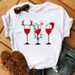 Cross-border Women's Wine Glass Print Plus-size Fashion Round-neck Short-sleeve T-shirt For Women In Summer_ecoleips.com