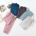 Japanese New Style Home Service Ladies Pants Spring And Summer Thin Modal Loose Large Size Solid Color Home Pants Women Bottoms_ecoleips.com