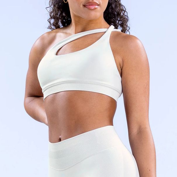 DF Style High Elastic Ultra Fine Matte Sports Bra Off Shoulder Backless For Women Yoga Running Fitness Training_ecoleips.com
