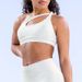 DF Style High Elastic Ultra Fine Matte Sports Bra Off Shoulder Backless For Women Yoga Running Fitness Training_ecoleips.com