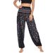 2021 European And American Best-Selling New Yoga Digital Print Wide-Leg Pants Casual Trousers_ecoleips.com