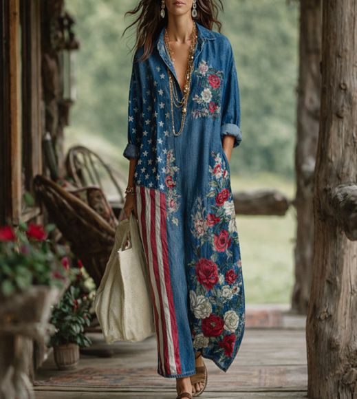 New Women's Striped Long Dress 2026 Loose Fit Summer Casual Style Relaxed Vacation Fashion Clothing for Ladies_ecoleips.com