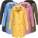 Women's Waterproof Hiking Jacket – Longline Windproof Outdoor Coat With Hood In Yellow/Green/Black/Blue/Pink_ecoleips.com