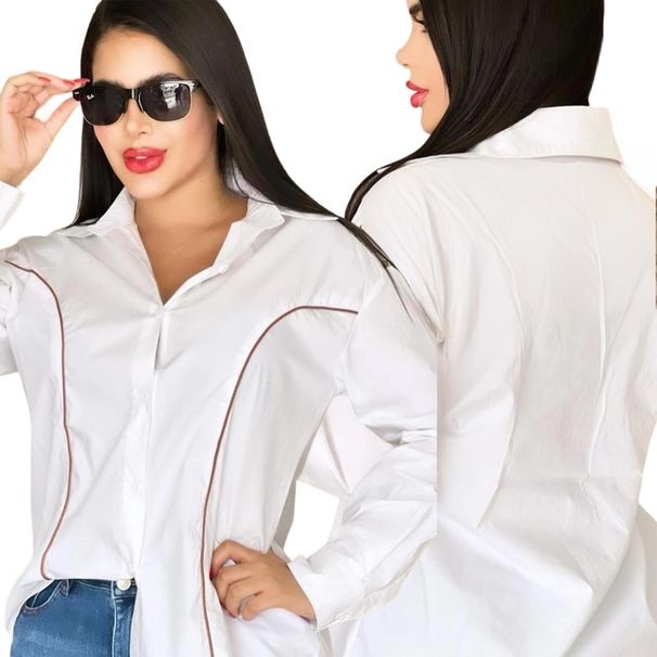 Aria Basics Aria Basics J5219 European And American Cross-Border Women's Summer New Fashion Embroidered Loose Casual Elegant Shirt In Stock_ecoleips.com