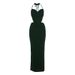 Summer Style Women's Sexy Sleeveless Backless Halter Neck Top With Tie High Waist Slim Fit Skirt Set_ecoleips.com