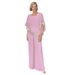 Women's Clothing New Three Piece Round Neck Sequined Color Bat Shirt Wide Leg Pants_ecoleips.com