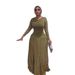Women's Winter Fashion Women's Striped Dress Slim Fit Full Swing Long Sleeve American Style Hot Selling Clothing For Ladies_ecoleips.com