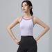 K Sports Vest With Chest Cushion, Gathering And Shock-absorbing Running Underwear, Wearing Retro Yoga Clothes, Cross Shaped Bra_ecoleips.com