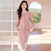 Women's Professional Blazer And Skirt Set Elegant On-Camera TV Host Suit Luxury Workwear for Jewelry Stores And Beauty Salons_ecoleips.com