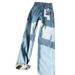 Women's Clothing Velvet Straight Jeans Autumn And Winter Light Blue Loose Slim All Match Thick Wide Leg Pants_ecoleips.com