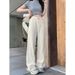 ng2510292 Ng2510292 Design Sense Style Pattern White High Waist Diamond Grid Jeans For Women New Jacquard Slimming Wide Leg_ecoleips.com