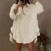 Women's Clothing New Size Women's Solid Color Loose Ruffled Hem Loose Shirt_ecoleips.com