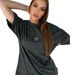 American Retro Washed Black Summer New Fashion Sweet Printed Versatile 100% Cotton Short Sleeve T-Shirt Trend_ecoleips.com