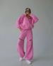 New Sports Suit, Solid Color Zipper Hooded Jacket, Ripped Button Trousers, Two-piece Set For Women_ecoleips.com