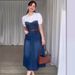 Women's Clothing Summer Top Dress Female One Line Neck Belt Old Sexy Casual Dress_ecoleips.com