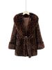 Luxury Faux Fur Coat With Fox Collar - Winter Mink-Like Long Coat In Leopard & Ombre Styles (L-2XL)_ecoleips.com