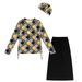 Swimwear Long Color-Block Skirted Sleeves Conservative Swimsuit Beach Vacation Sun Protection Muslim Women's Clothing_ecoleips.com