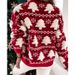 girl European And American New Winter Cross-Border Wom's Half Turtleck Christmas Towel Embroidery Long Sleeve Sweater_ecoleips.com