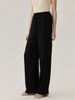 Suitable For All Seasons 2025 Wide-Leg For Women, Summer Thin High-Waist Draped Casual Solid Color Straight Silk Pants_ecoleips.com
