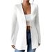 2025 European And American New Korean Fashion Elegant V-neck Single Button Solid Color Long Sleeve Blazer_ecoleips.com