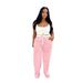 Women's Clothing Fashion Design Label Sports Vest Women's High Waist Drawstring Wide Leg Pants Suit_ecoleips.com
