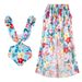 Women's Clothing Two-Piece Swimsuit Bohemian Printed Maxi Dress Sexy Vacation Swimwear Polyester Regular Fit_ecoleips.com