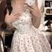French White Floral Strap For Women Summer New Hot Girl Pure Desire Style Waist-Cinching Slimming Princess Puff Dress_ecoleips.com