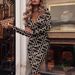 Women's Clothing Deep V Pleated Sequined Hip Covering Long Sleeved Long Skirt_ecoleips.com