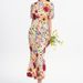 Elegance Embroidered Floral Dress – Lantern Sleeves, Fit & Flare Silhouette (S-4xl, 8 Colors, Polyester Blend)_ecoleips.com