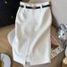 High-End Stylish Midi Skirt for Women Sexy Fitted Bodycon Skirt Spring Summer Autumn Collection_ecoleips.com