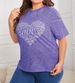 Anbech Womens Plus Size Tops Short Sleeve Casual T-Shirt Kindness Flowers Print Pullover Tunic 1X-5X_ecoleips.com