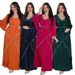Women's Clothing Muslim Robe Hot Diamond Chiffon Dress With Belt_ecoleips.com