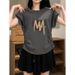 Women's Ruffled Waist Cotton Short Sleeve T-Shirt With Flutter Sleeves & Curved Hem – Trendy Summer Top_ecoleips.com