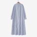 "Bohemian Striped Cotton Cardigan Dress – Loose Fit Long Sleeve Ethnic Tunic, Spring & Autumn Layering Essential"_ecoleips.com