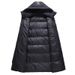 Ombre Gradient Long Parka For Men & Women – 350g Duck Down Winter Coat With Windproof Hood (S-3XL, Knee-Length, Unisex Black/White, 600+ Fill Power)_ecoleips.com