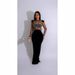 Women's Long Sleeve Dress Mesh Hot Fix Rhinestone Solid Color See Through Fashionable Style_ecoleips.com