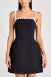 Sexy Beaded Spaghetti Strap Mini Dress – High-Waisted A-Line Summer Dress_ecoleips.com