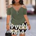 Women's Clothing Elegant Off Shoulder Splicing Zipper Short Sleeved Shorts Two Piece Suit_ecoleips.com