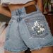 Women's Clothing Shorts Embroidery All Match Denim Shorts Casual_ecoleips.com