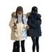 girl Girl Down Jacket For Women, Workwear Parka, Petite Couple, 2025 Winter New Oversize Cotton Coat_ecoleips.com