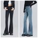 Nostalgic Retro-colored Flared Jeans For Women, 2026 Spring New High-waisted, Slightly Stretchy, Slimming, Stylish,_ecoleips.com