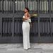 New Women's Fashion Strap Two-Piece With Scale Design Sweet And Spicy Style Skirt Set Elegant_ecoleips.com