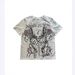 Unisex Y2K Trendy Skull Print Crew Neck T-Shirt Short Sleeved Dark Gothic Retro Top for Women European And American Cross Border_ecoleips.com
