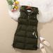 Women's Quilted Sleeveless Vest Coat With Hood, Lightweight Down Alternative Puffer Jacket For Fall Winter, Longline Zip-Up Casual Outerwear_ecoleips.com
