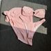 Women's Clothing New Textured Cloth Bandeau Three Piece Swimsuit_ecoleips.com