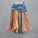 Women's High-Waisted Plaid Patchwork Denim Midi Skirt Slimming Trendy Retro Style For Spring And Autumn_ecoleips.com