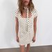 French Fashion Polka Dot Tie Waist Short Dress Elegant Playful New 2024 Women's Casual Party Dating Mini Dress_ecoleips.com